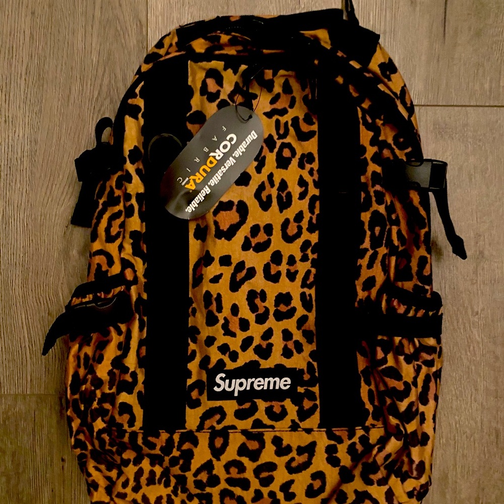Supreme Leapord Backpack - NWT